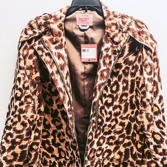 🎉HP!🎉| KATE SPADE | ANIMAL PRINT COAT - Picture 3 of 9